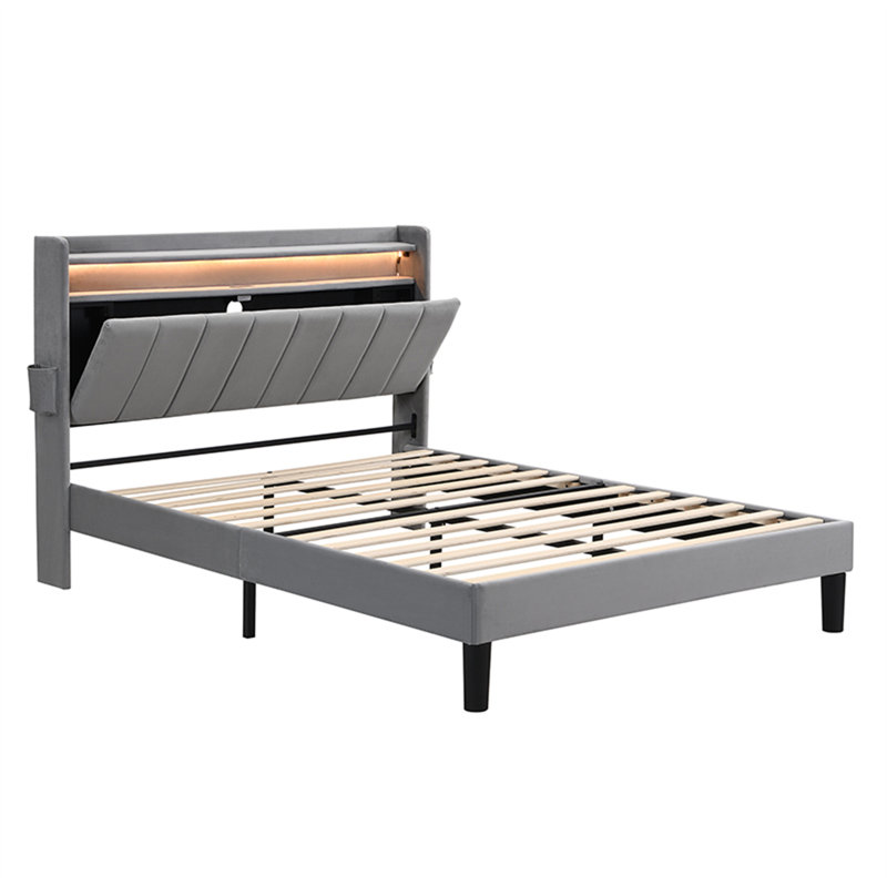 Dajai Upholstered Bed, 140 x 204 cm
