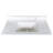 43 in Sintered Stone Vanity Top with Integrated Sink, Gold and White Modern Bathroom Countertop with Backsplash