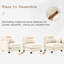 Canapé modulaire beige à trois sections avec une éponge à haute résilience, des coussins et une combinaison flexible pour les espaces de vie avec housse en chenille douce Spring Pack Relaxing In Homes-1633586415