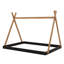 Lit sur pied avec structure triangulaire