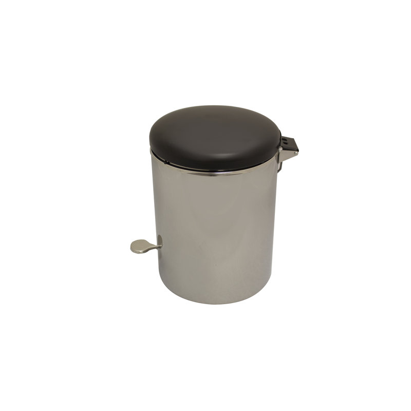 Ensemble de 2 poubelles à pédale 4 gallons 2 pièces, Acier inoxydable