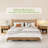 22.44'' Fluted Nightstand with 1-Drawer and Open Cubby (Set of 2)