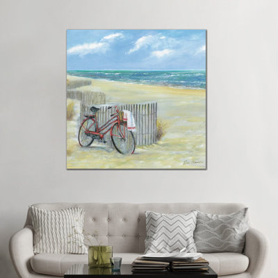 «Bike to the Beach» par Ruane Manning - reproduction d'art