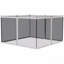 Paroi latérale 10 x 12 pi, pour l'extérieur avec filet grillagé (blanc)-123219076-123219074