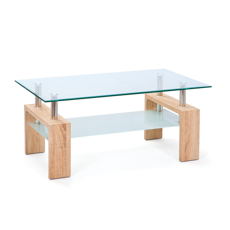 Loana Coffee Table with Storage, Sonoma oak