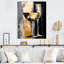 Champagne Collage avec verres - Champagne, art mural-95893072-95893076