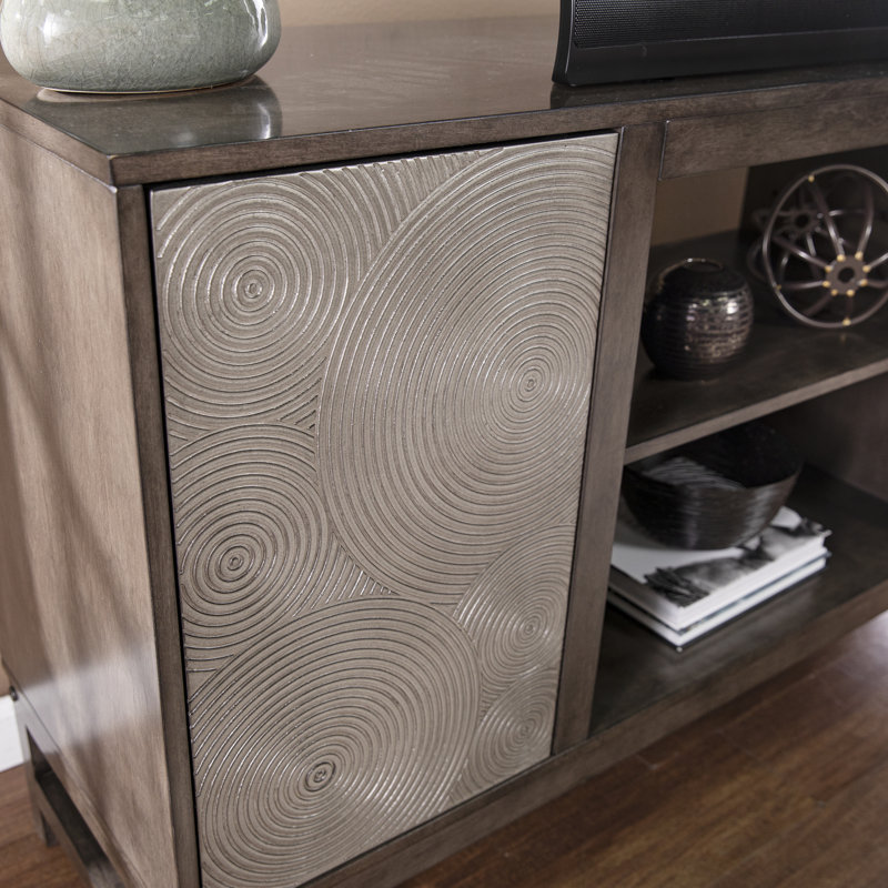 Lucely Lannington Color Changing Fireplace with Media Storage