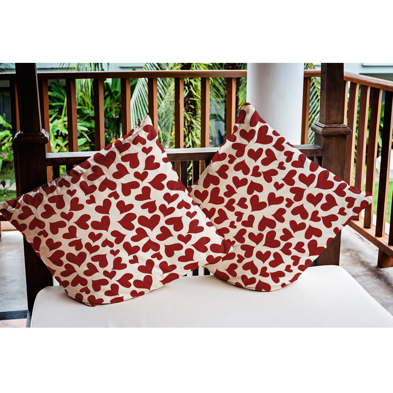 Geometric Outdoor Reversible Throw Pillow