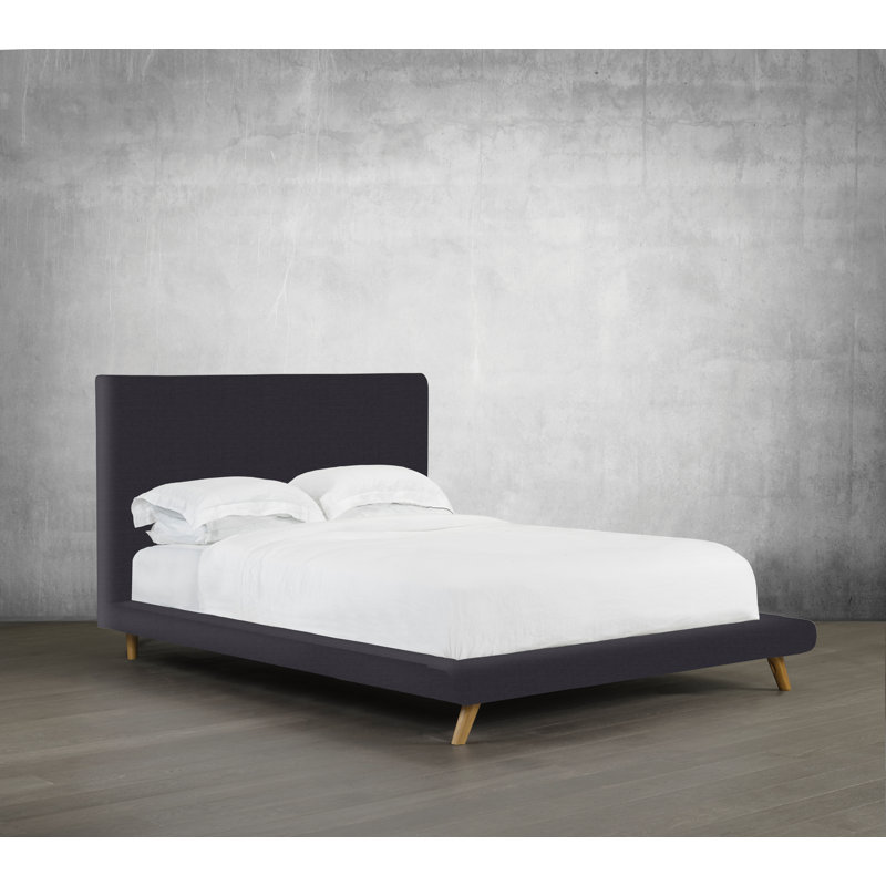 Brownell Upholstered Bed, Queen, Denim