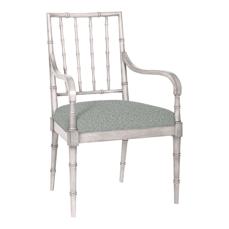 Libby Dining Arm Chair, Dove Gray, Navada Granite