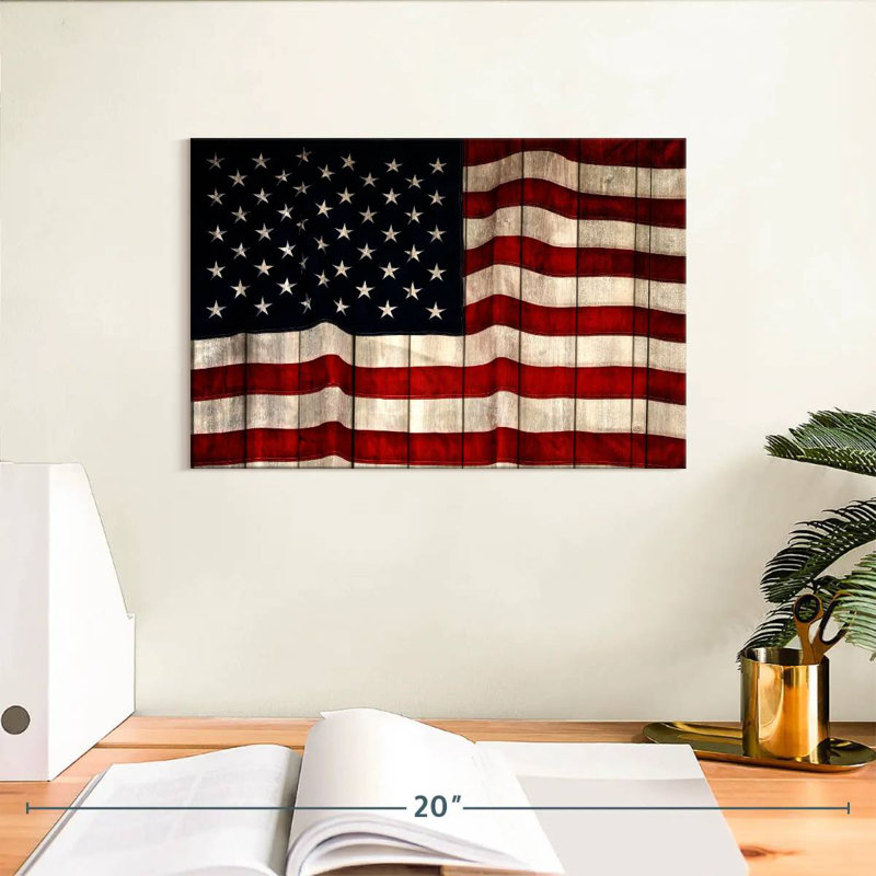 Drapeau américain Borges, H 8 po x l 12 po