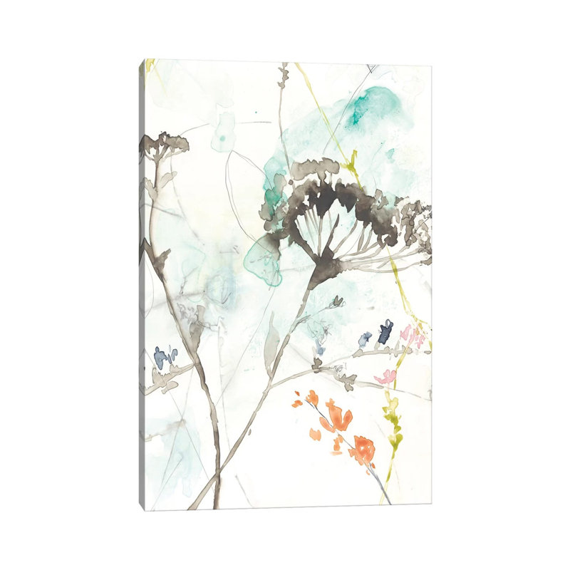 Wildflower Breath II by Jennifer Goldberger - Wrapped Canvas Painting, 20.32 cm H x 30.48 cm W