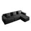 Canapé modulaire modulaire en L à 3 places avec siège profond, confort en forme de nuage, coussins décoratifs et repose-pieds mobile pour une détente ultime-1848674425