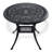 3-Piece Set Of Cast Aluminum Patio Furniture With Red Cushions-758993695