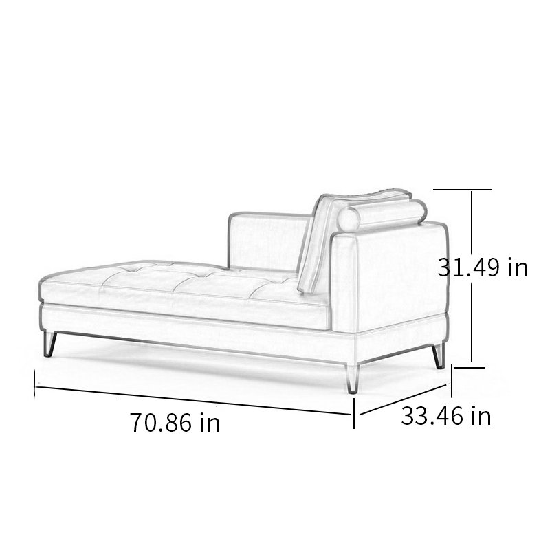 Chaise de loisir moderne et luxueuse
