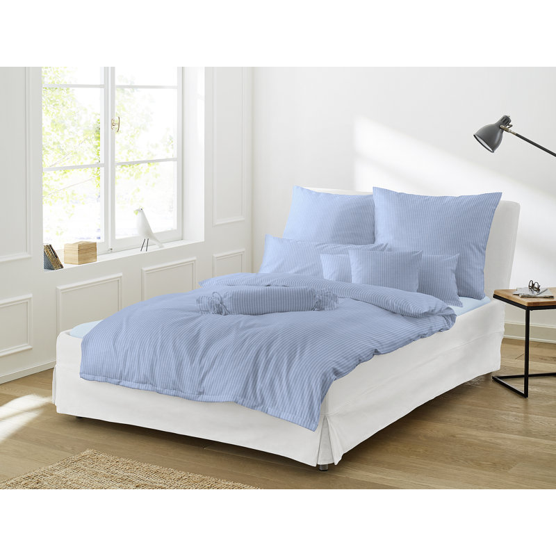 Lumen 2 Piece Duvet Cover Set, 155 x 200cm - 1 Pillowcase (80 x 80 cm), Blue