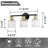 Tashima 3 - Light Dimmable Vanity Light