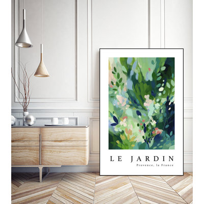 Le Jardin' Framed Canvas