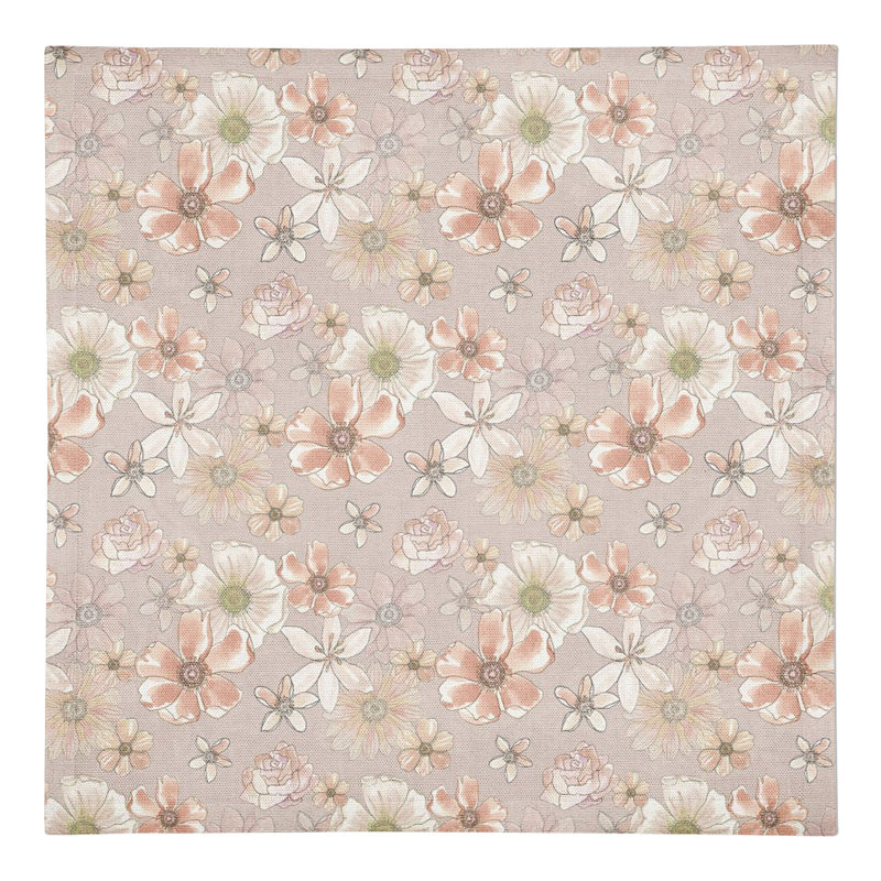 Serviette rectangulaire en coton, Rougir