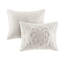 Housse de couette très grand / très grand King - 100% coton chenille, gris 3 chenille-118754042-118754044