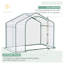 Serre de jardin portative Outsunny 1,83 m x 0,91 m x 1,52 m avec bâche en PVC transparent, structure en acier, idéale pour les légumes et les fleurs.