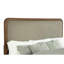 Grand lit à panneau en noyer, tête de lit arrondie et placage en bois naturel pour la chambre à coucher Elegance Low A Serene
