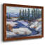 First Snow I - Toile tendue avec châssis rustique-96287701-96287702