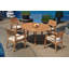 Sansome Outdoor - Piece Teak Dining Set-234370666-231907279