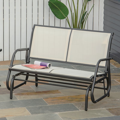 Banc oscillant pour 2 personnes Outsunny