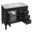 Meuble-lavabo 36 po avec lavabo en céramique, tablettes réglables-1865896014