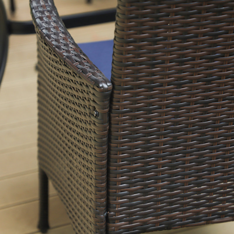4 - Person Patio Dining Set with Square Table, No, None