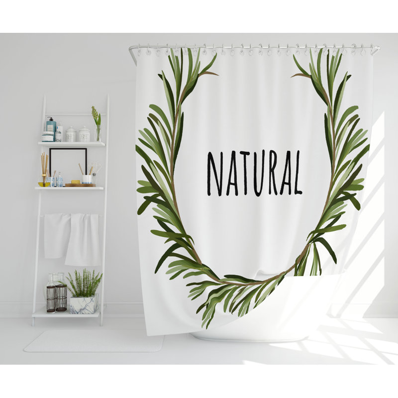 Epsom Polyester Shower Curtain Set, 168cm H x 168cm W