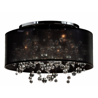Fabric Semi Flush Mount