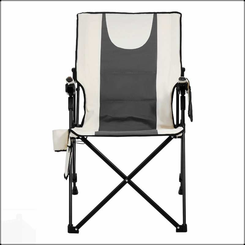 Heated Camping Chair With 3 Heat Settings, High Back, Padded Armrest, Cupholder, And Portable Design For Outdoor Comfort