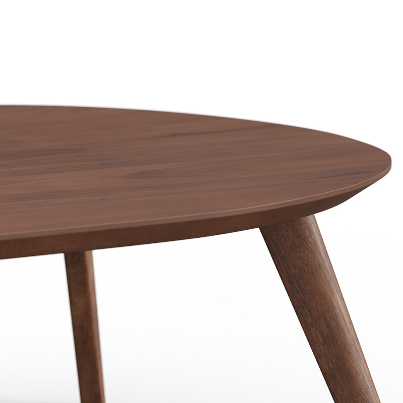 Table basse Campanelli, Dessus noyer / base noyer