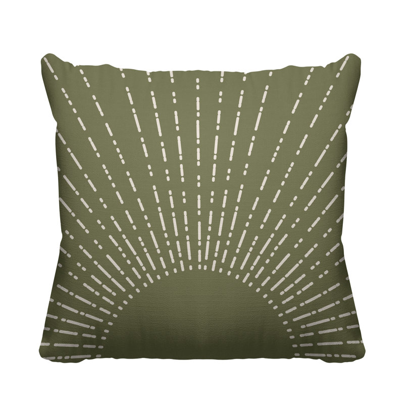 Coussin Bibo, Vert, L 15 po x H 15 po