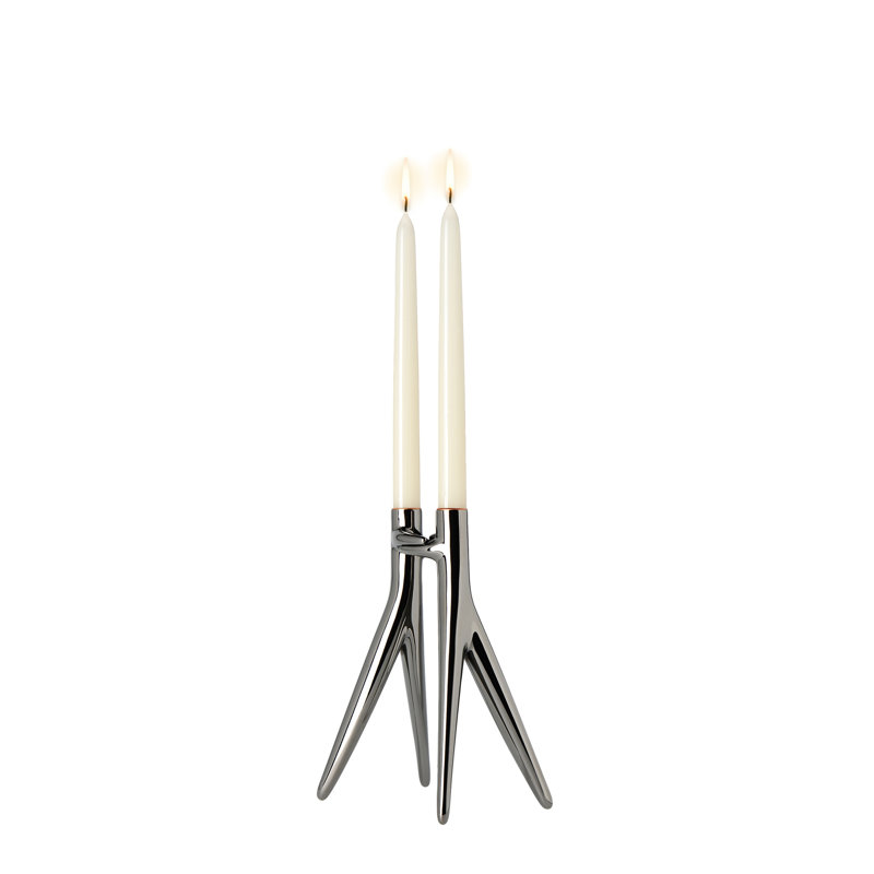 Porte-bougie Abbracciaio, Bronze
