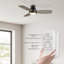 Ventilateur de plafond encastré moderne à 3 pales 44 "avec lumière Irme -589877295-589877292