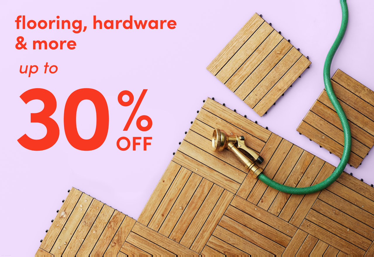 flooring, hardware & more on clearance