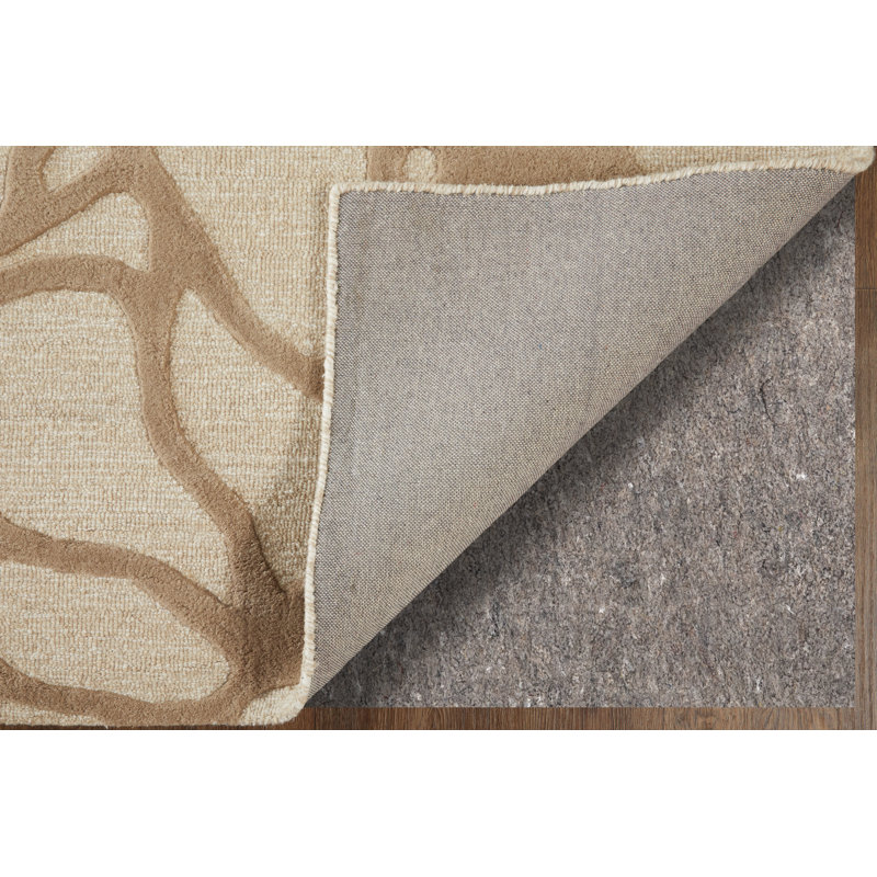 Kimball Transitional Abstract Ivory Area Rug, Rectangle 5' x 8'