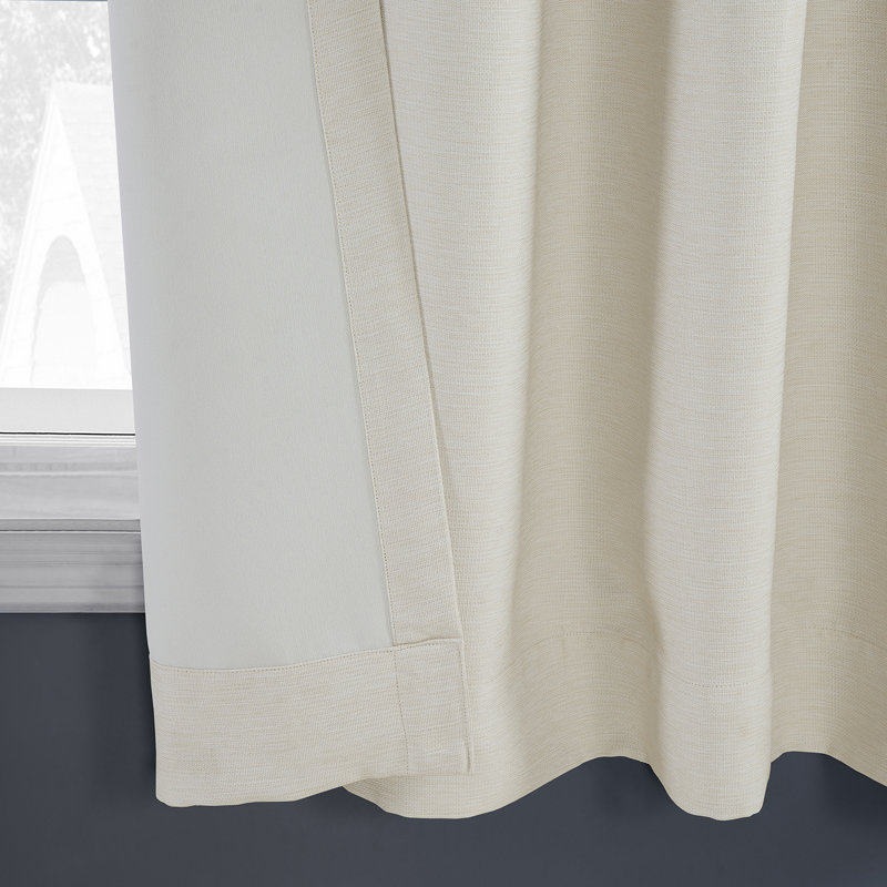 Rideaux obscurcissants Aaditya Bellino, Crème avoine, L 50 po x L 63 po