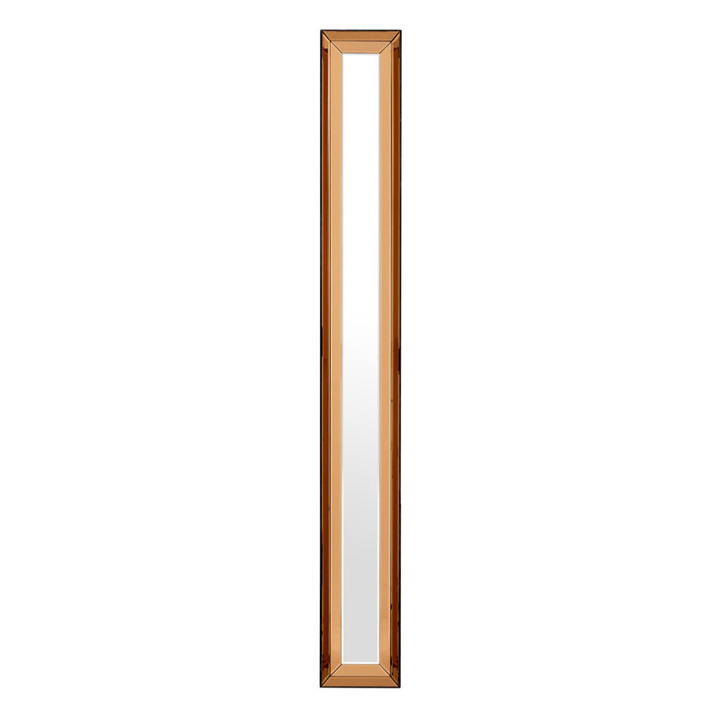 Miroir pleine longueur Slim Modern, H 80,71 po x l 9,84 po, Or
