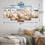 Ensemble de décoration murale White Pampas Meadows II - Floral