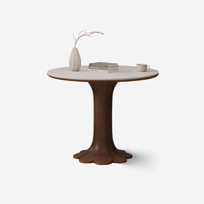 Table de salle à manger blanche, H 29,53 po x L 35,43 po x l 35,43 po