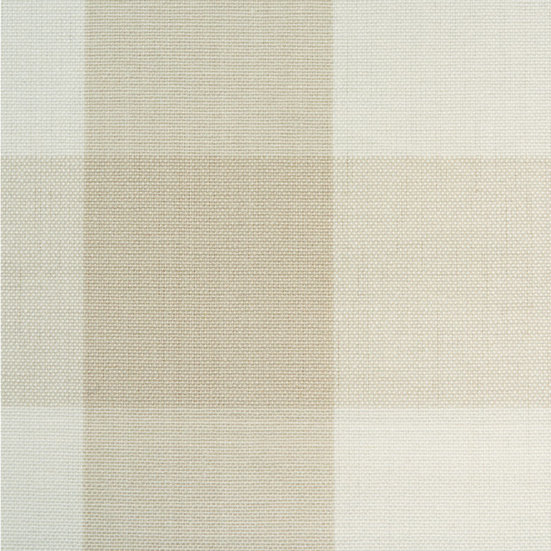 Camden Cotton Check Fabric, Natural