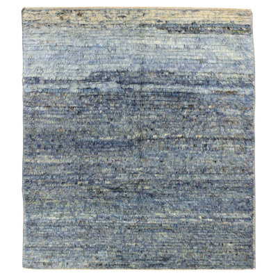 Tapis unique bleu 9 pi 5 po x 10 pi 6 po Tulu