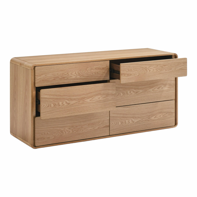 Commode double 6 tiroirs Berkeley, Chêne