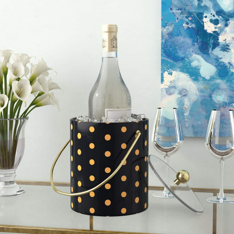 Champney Metal Ice Bucket, Black