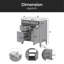 Meuble-lavabo simple avec plateau 30 po Isobela