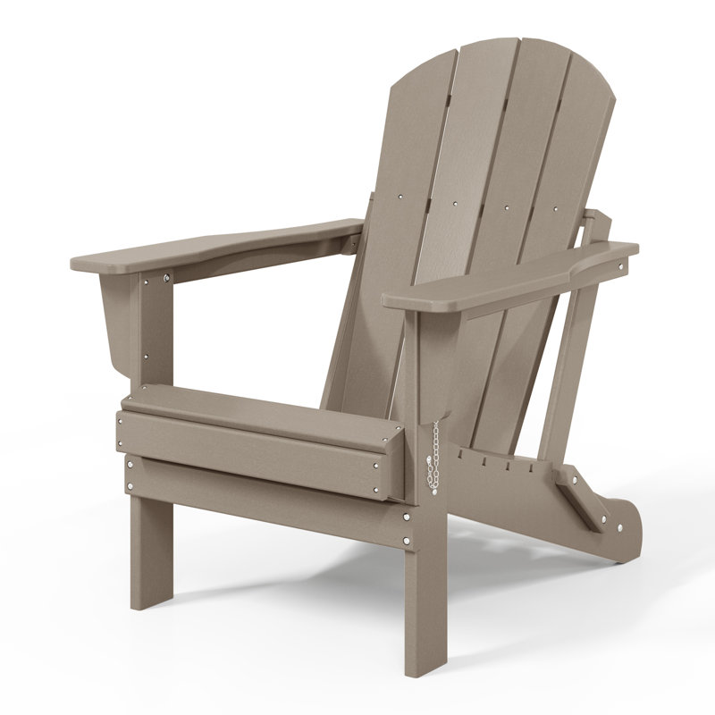 Chaise Adirondack pliante Vinnie, Bois patiné